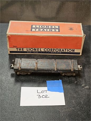 Lionel 3461 Flatbed Car with Box