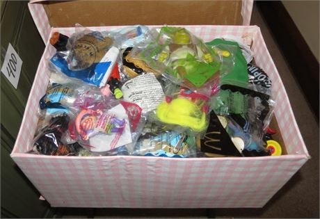 Box Of McDonalds Happy Meal toys