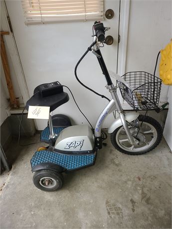 Zappy 3 Electric Mobility Scooter with Extra Key & Charger