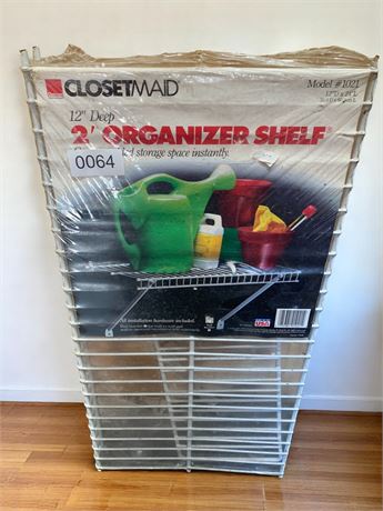 ClosetMaid 2 Foot White Laundry Storage Shelf Model #1021