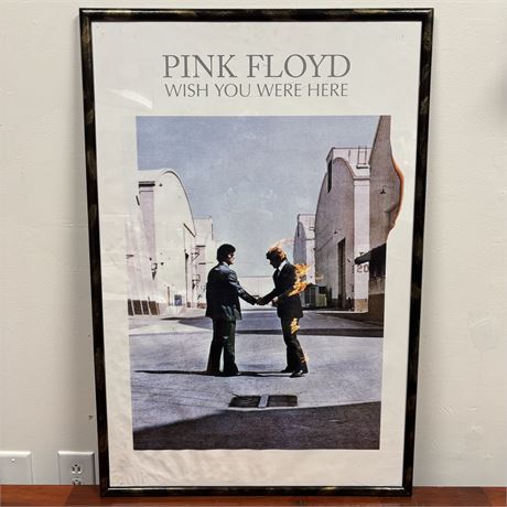 Pink Floyd “Wish You Were Here” Framed Vintage Poster