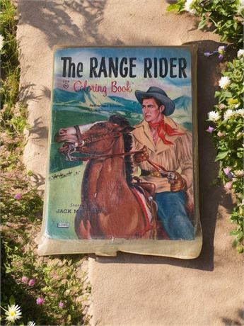 The Range Rider Vintage Coloring Book From 1956