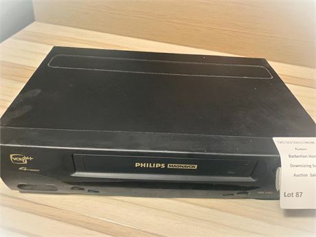 Philips Magnavox VCR Plus VHS Player