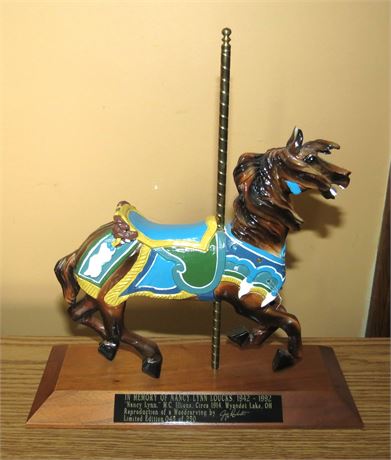 Carved Wood Carousel Horse