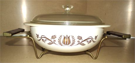 Vintage Golden Tulip Pattern Pyrex