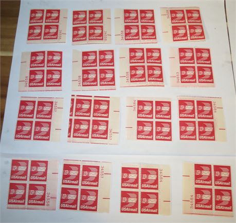 US Air Mail Stamps: " Winged Air Mail Envelope"