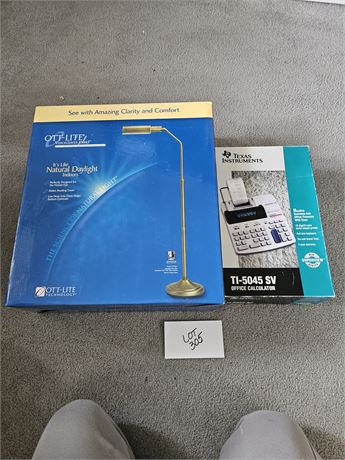 Texas Instruments T1-5045 5V Calculator, Indoor Adjustable Floor Lamp