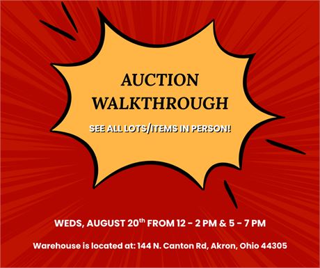 WOW (WHOLESALE OUTLET WAREHOUSE) BUSINESS LIQUIDATION AUCTION (INFO ONLY)
