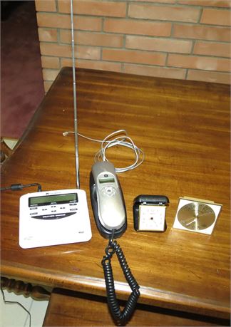 Weather Radio, Phone, Clock, Thermometer