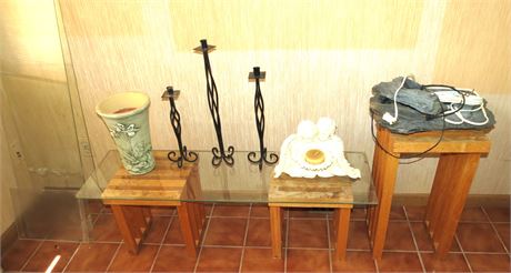 Plant Stands, Candleholders, Fountain