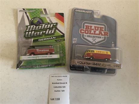 Greenlight Motor World & Blue Collar Series Volkswagen Panel Vans
