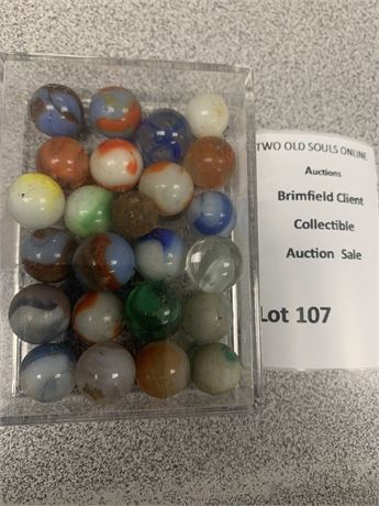 Vintage Glass Marbles Lot