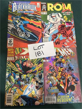 Comic Book Lot- Blackhawk, Rom, X-Factor, X-Men