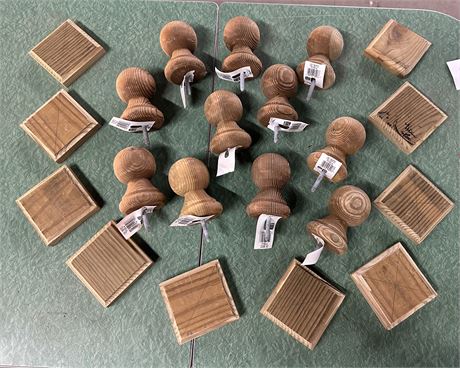Lot of Wooden Banister Knobs
