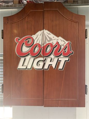 Coors Light Dart Board Cabinet