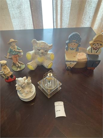 Figurines, Music Box Collectibles Lot