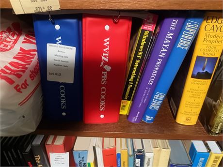Book Shelf Lot - Technology Guides, Community Cookbooks, Historical Mysteries
