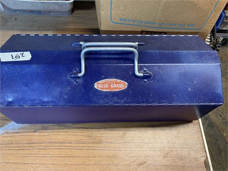 Blue Grass Metal Toolbox/Storage Box