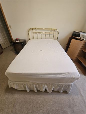 Standard Size Brass Headboard Single Bed