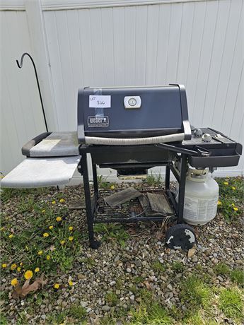 Weber Silver Outdoor Propane Grill with Tank