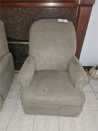 Earthtone Beige Recliner
