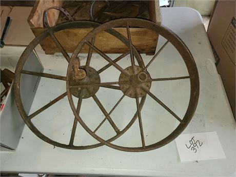 Antique Metal Utility Wheels