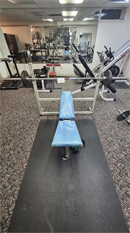 Bench Press & Weights Plus Stand