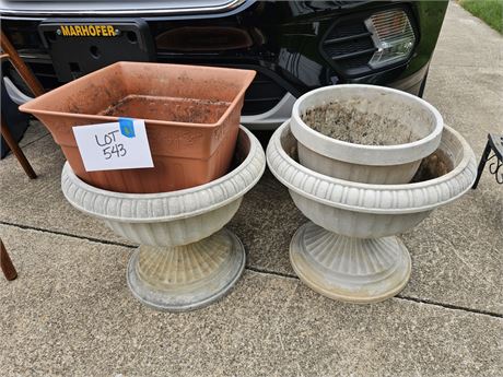 Outdoor Plastic Plant Urn & More