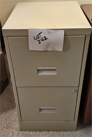 Two Drawer Metal File Cabinet