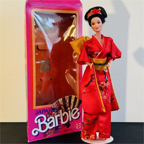 1984 Dolls of the World 1st Edition Japanese Barbie - Open Box/Doll Loose