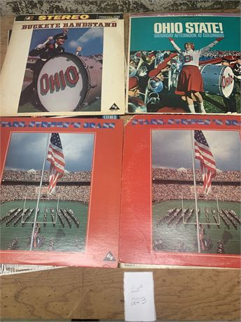Record Album Lot - Ohio State, Christmas & More