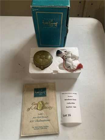 Walt Disney Collection 101 Dalmatians Special Edition Lucky Ornament From 1995