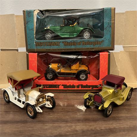 Lesney Matchbox Models of Yesteryear Lot of Four (Two w/ Boxes)