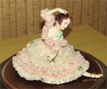 Dresden Lace Porcelain Figurine