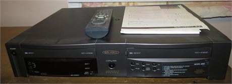 Go Video Dual Deck VCR