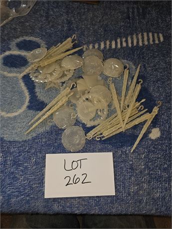 Vintage Glow‑in‑the‑Dark Christmas Ornaments & Icicles