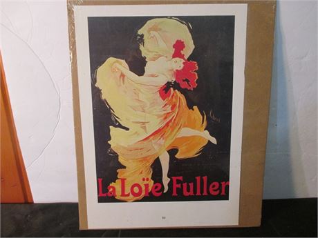 New 1890 Print La Loie Fuller By Joules Cheret Vintage Poster