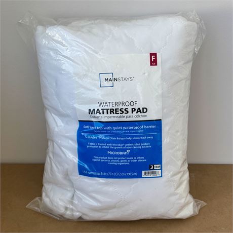 New Mainstays Full Size Waterproof Mattress Cover