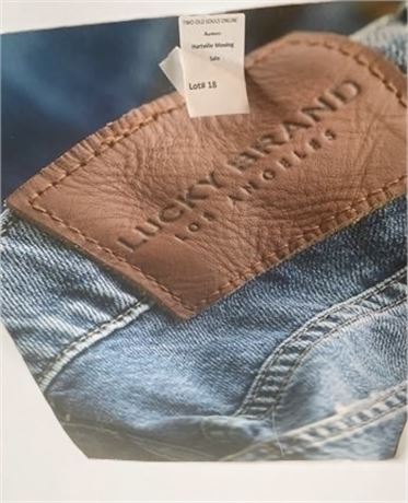 "Lucky Brand Jeans Los Angeles" Store Advertising Sign