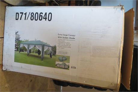 Extra Large Canopy With Screen Shade