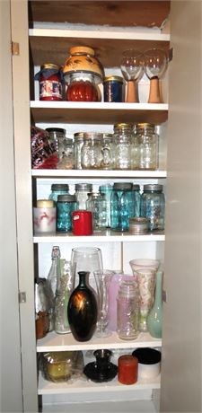 Candles, Vases, Canning Jars