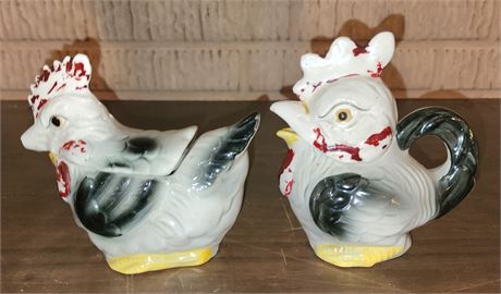 Rooster & Hen Salt & Pepper Shakers