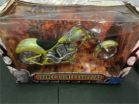 Iron Legends Orange County Choppers Emerald FlameScale Die Cast Motorcycle