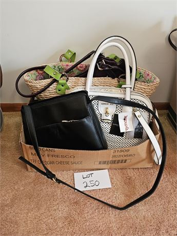 Ladies Mixed Handbags & Purses- Maker, Style & Color Vary