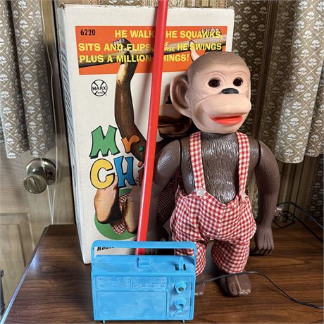 Vintage Marx Mr. Chimp (6220) Battery Operated Toy w/ Original Box
