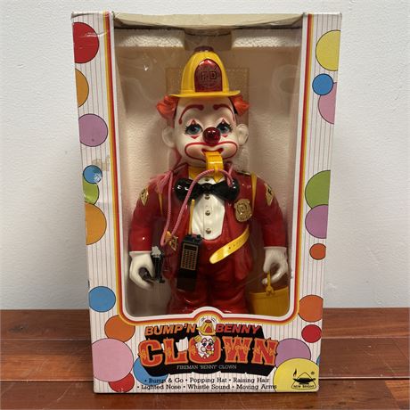1989 Bump'n Benny Fireman "Benny" Clown - Like New!