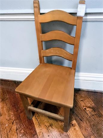 A.C. Furniture Company Natural Wood Finish Ladderback Dining Chairs (Set of 4)