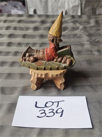Tom Clark Creations 1987 "ED" Gnome Figurine – Artist Signed in Ink