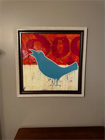 Mercana Blubird Framed Art (Levin Furniture)