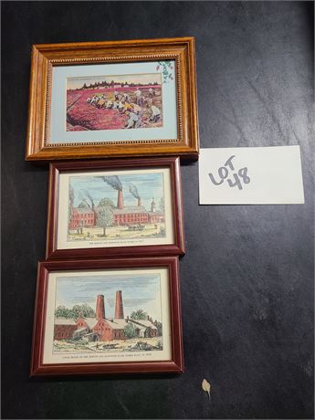 Framed Cape Cod / Boston Postcards